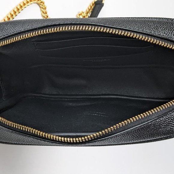 SOLD Saint Laurent Lou Monogram Ysl Camera Black Leather Crossbody Bag - Picture 3 of 7